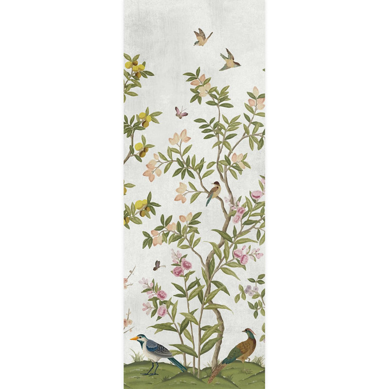 Bordure florale pelez et collez, L 132 po x l 48 po