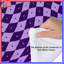 Édredon mauve à carreaux mauve-128741985