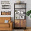 162.5cm H x 76cm W Engineered Wood Book Cabinet Bookcase