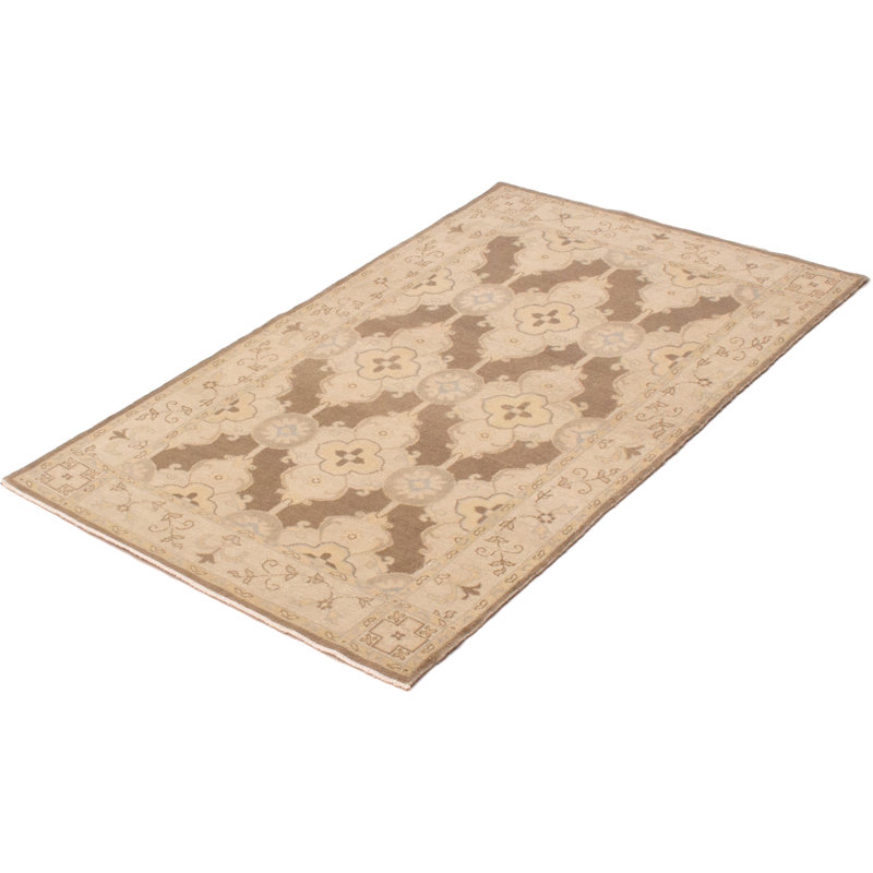 Tapis unique en laine noué à la main 3 pi 10 po x 5 pi 10 po nouvel âge Landershire
