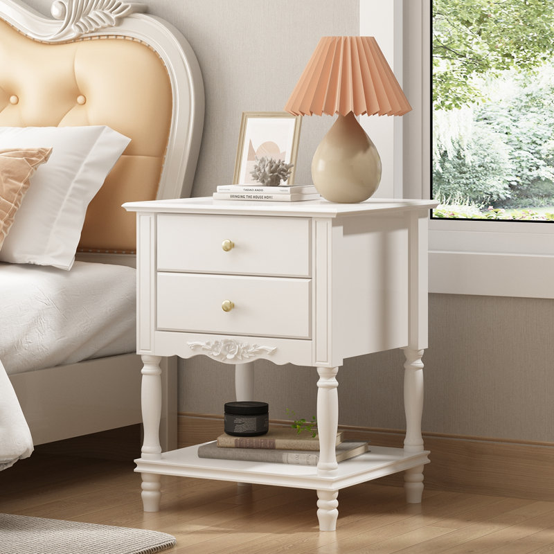 19.7'' W Nightstand, White