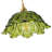 1-Adjustable glass flower shaped pendant light