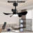 28' Ceiling Fans With Lights And Remote/App Control, Low Profile Ceiling Fans With 5 Reversible Blades 3 Colors Dimmable 6 Speeds Ceiling Fan For Bedroom Kitchen