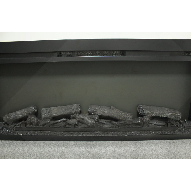 44"Wall Recessed Electric Fireplace With Remote