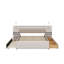 Queen Size Upholstered Platform Bed With Lights, Drawers, Trundle And Shelves-213970990