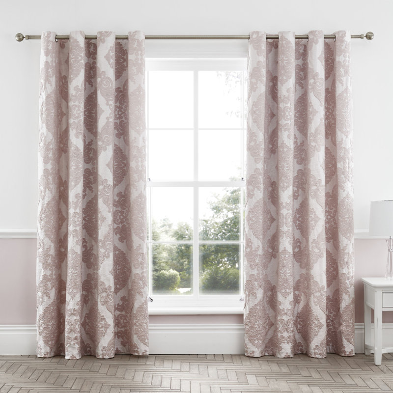 Rococo Jacquard Eyelet Room Darkening Curtain