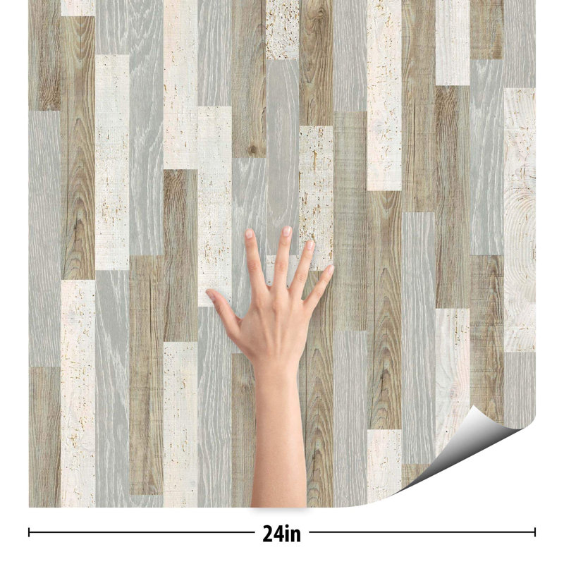Denoris Peel & Stick Tile, 2' W x 4' L