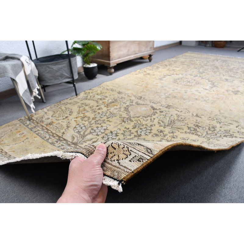 Tapis de couloir turc Oushak Authentic Vintage