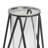 Black Latony 2 Piece Metal Geometric Tube Decorative Table Vase Set