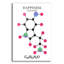 «Serotonin Molecule», art mural en verre acrylique-678792110