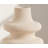 Two-Piece White Ceramic Vase Set, Modern Bohemian Style Home Décor, Versatile Living Room Dried Flower Arrangement.