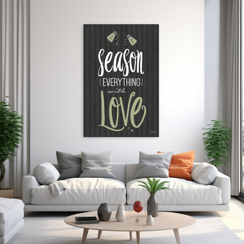 Saison tout avec amour, art contemporain abstrait, H 60 po x l 40 po