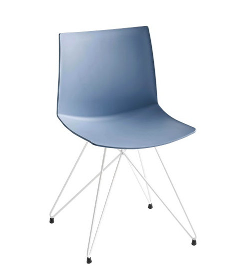 Chaise d'invité à base de fusée Kanvas, Bleu