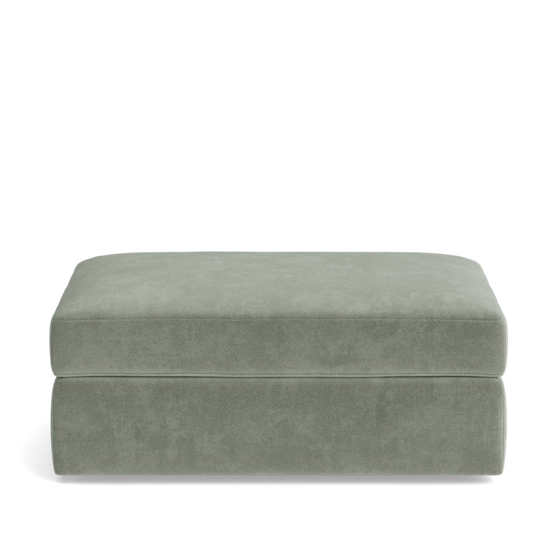 The OG Ottoman, Velvet - Sage