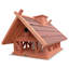 Boen Wood Freestanding Decorative Bird Feeder