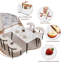 Ensemble de table de salle à manger 5 pièces Juvan-92855474-92855473-92856140