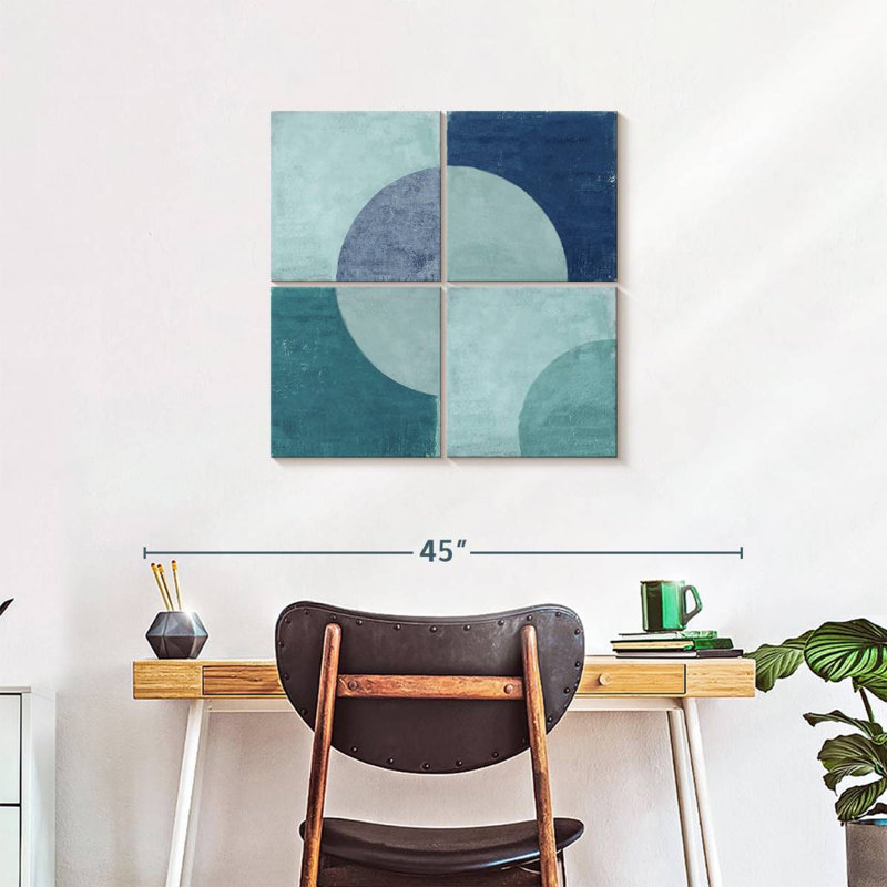 Blue Tiles, 26" H x 26" W