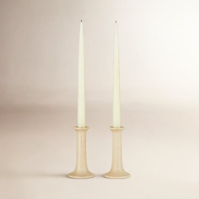 Solid Wood Candlestick Holder