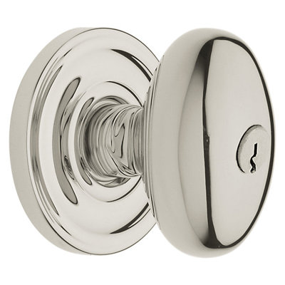 Keyed Egg Knob with Classic Rose