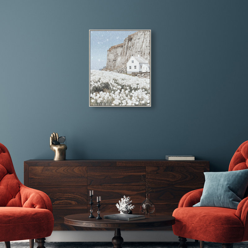 Coastal Homes II Print by Oliver Gal, 31" H x 25" W, Silver Floater Frame