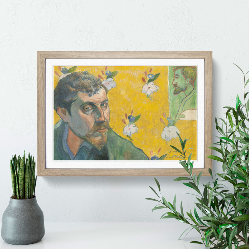 Self-Portrait Vol.4 by Paul Gauguin - Picture Frame Painting, 48cm H x 65cm W x 2cm D, Oak Framed