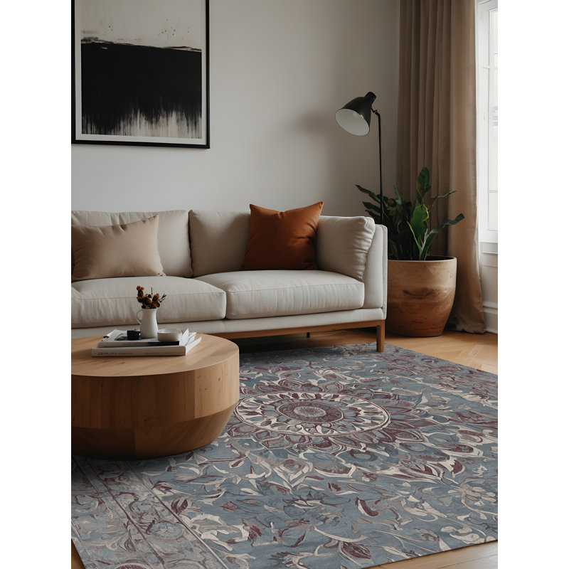 Machine Washable Area Rug, Square 5'