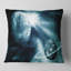 Vue de l'espace avec deux planètes - coussin imprimé abstrait-29854304-29827339