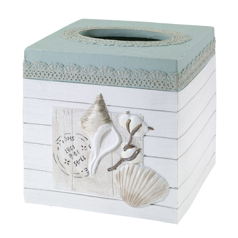 Farmhouse Shell Bath Tissue Box Cover