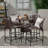 4 - Person Wicker Patio Dining Set with Round Table