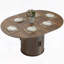 Table de salle à manger extensible de 43,3 po à 59,1 po avec rangement caché