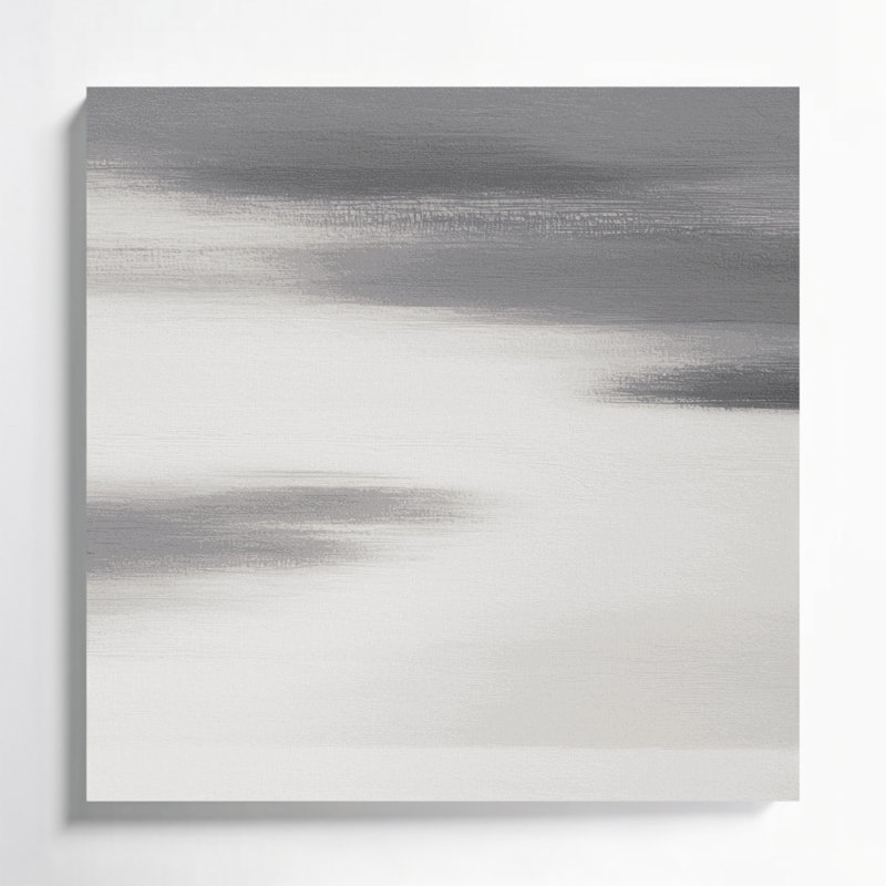 Minimalisme 20, art mural sur toile brune, H 12 po x l 12 po