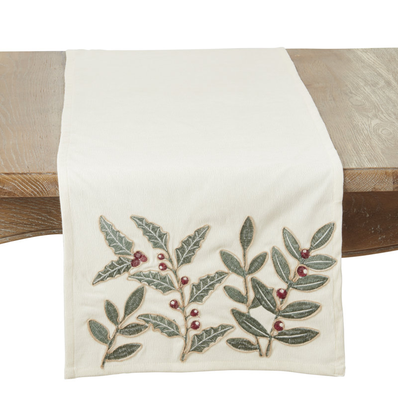 Chemin de table Whimsical Holly Berry Vine