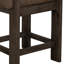 Tabouret de comptoir 24 pouces Eray, coussin de siège, bois de teck Eray-112254058-112254061