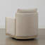 Fauteuil d'appoint pivotant rembourré Zenda-668228805-668228806