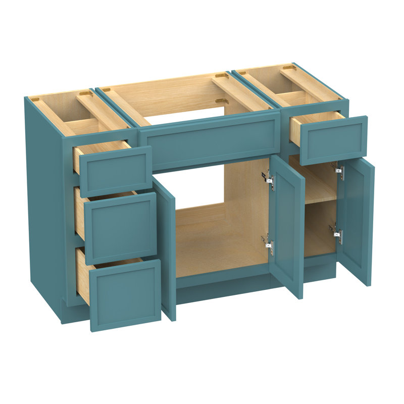 48'' Single Bathroom Vanity Base Only, Teal