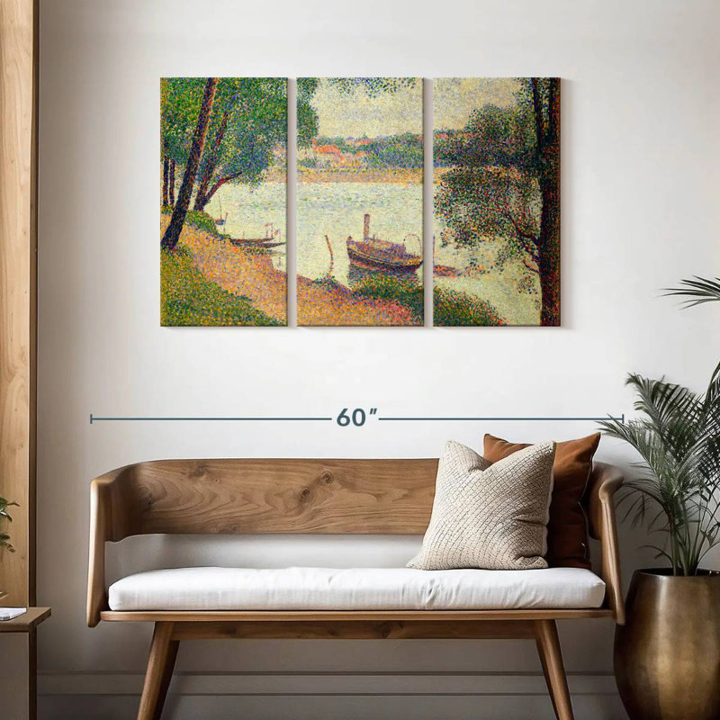 Meat Gray Weather Grande Jatte 1886-1888, H 28 po x l 45 po