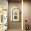 Décoration murale arche en métal crème-955332493