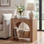 Table de bout 27,56 "en arche de style campagnard, table d'appoint moderne avec tablette de rangement ouverte pour le salon, ensemble de 2-129912494