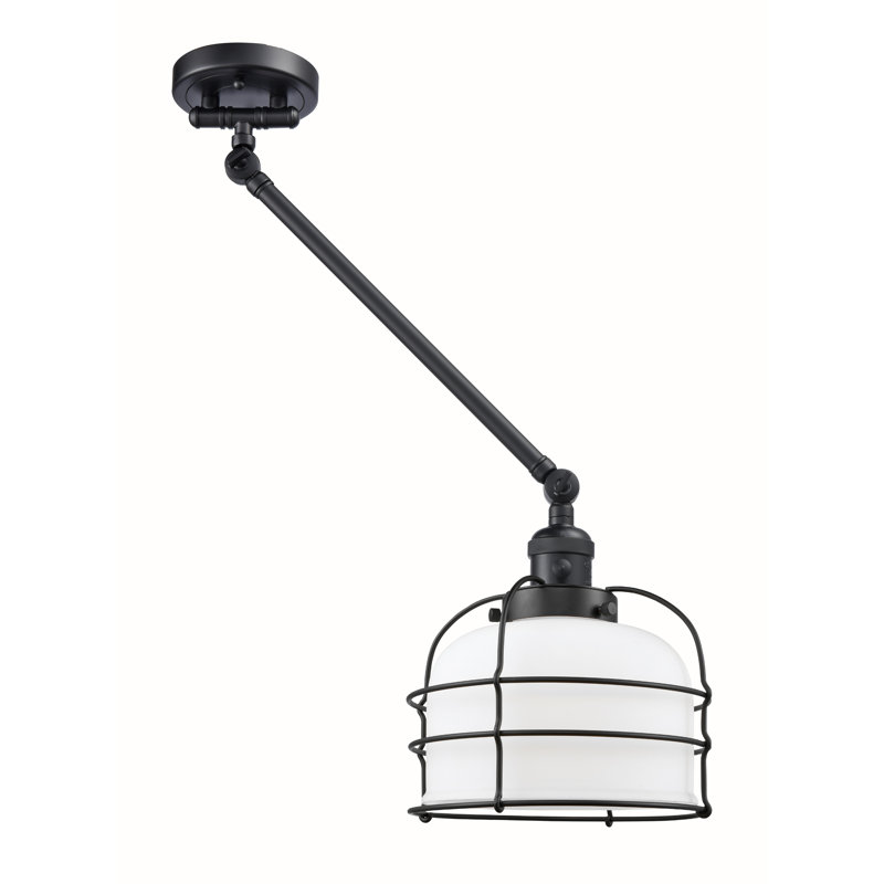 Bader Swing Arm Sconce, Clear