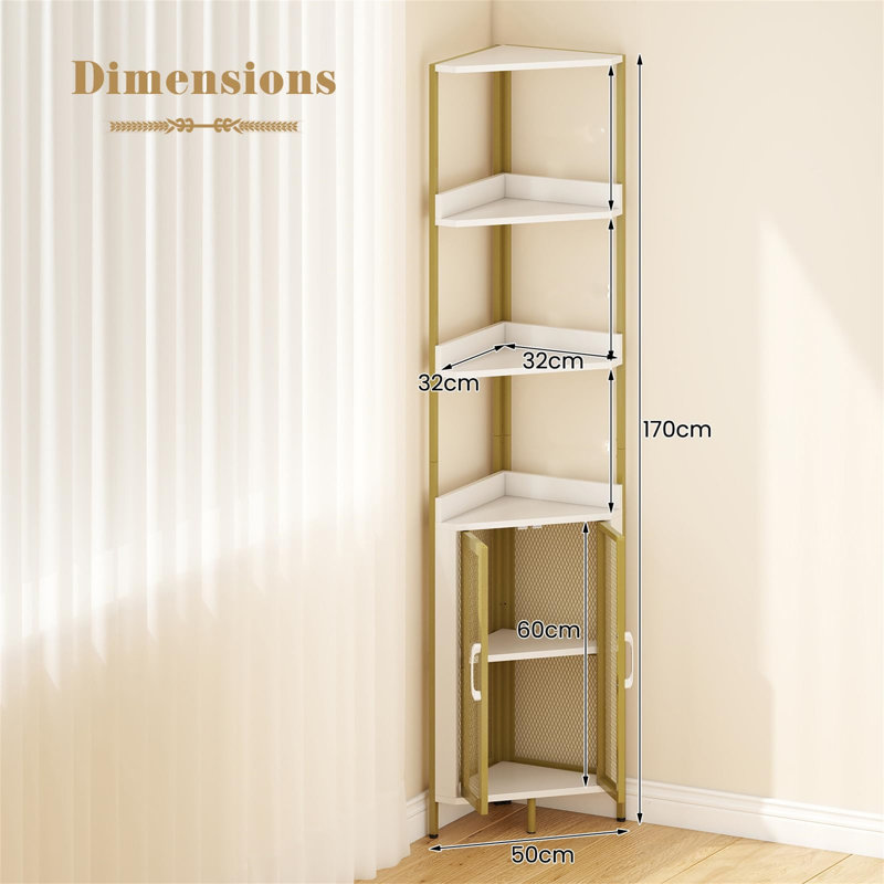 170cm H x 32cm W Metal Standard Bookcase