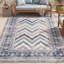 Tapis Carrington moderne à rayures effet pinceau, bleu marine, turquoise, gris, crème et rose, lavable à la machine, antidérapant, à poils courts, pour l'intérieur et l'extérieur, adapté aux animaux domestiques, idéal pour le salon, la chambre, la salle à manger, l'entrée, le couloir ou le bureau.-1618919826