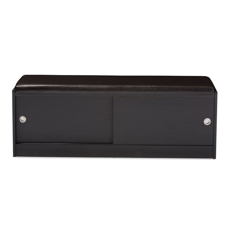 Faux Leather Upholstered Storage Bench