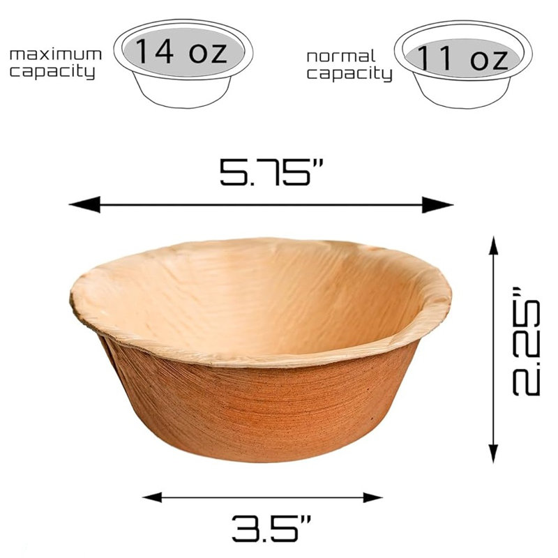 Disposable 6" Bowls - Compostable
