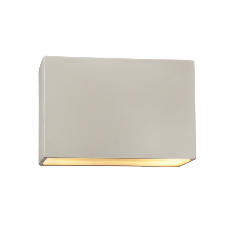 Plafonnier encastré d'extérieur 2 lumières Bergen Beach, H 8 po x l 12 po x p 4 po, Blanc mat