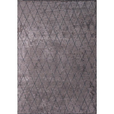 Rapture Geometric Shapes Area Rug in Gray