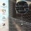 Table d'appoint en osier de rotin 22 po Outsunny