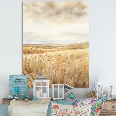 Prairie beauté dévoilée sur toile
