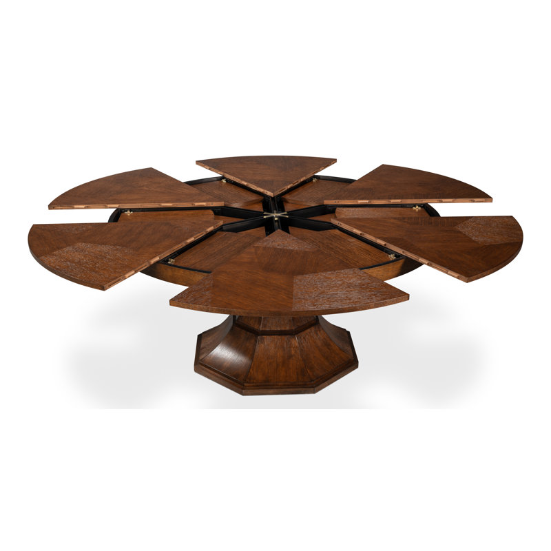 Giselle Oak Round Dining Table, 30"H x 55"L x 55"W, Palladio