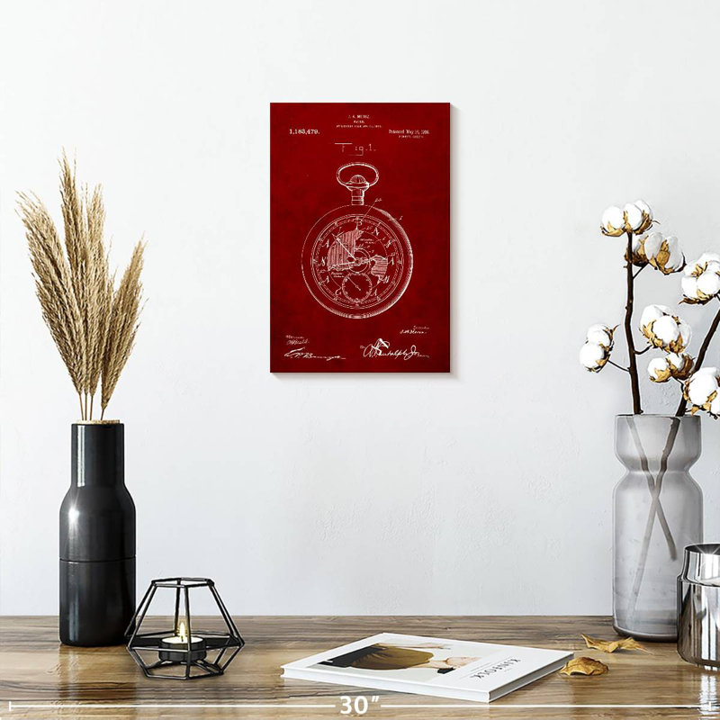Laelle Burgundy X, 30" H x 20" W