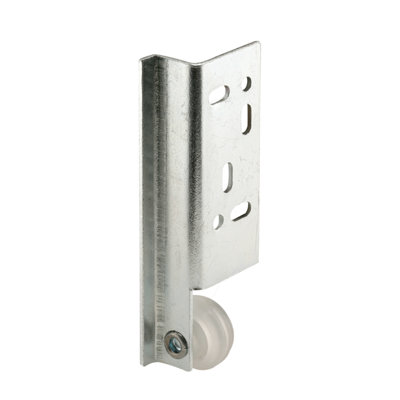 Prime-Line Steel Drawer Track Center Roller Assembly, 3/4 in. Wheel, Concave Edge